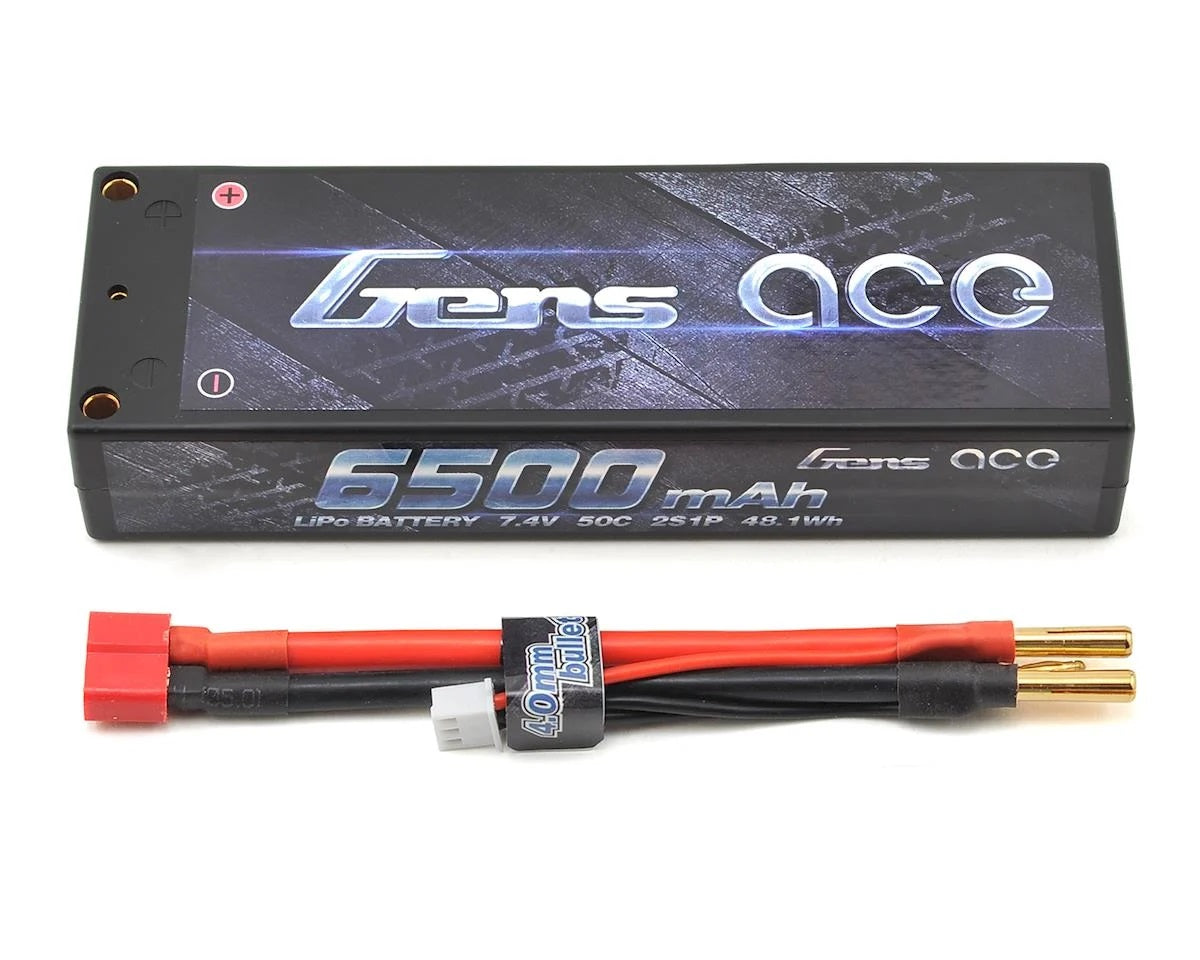 GEA65002S50D4 6500MAH 50C 2S LIPO (4MM BULLET)