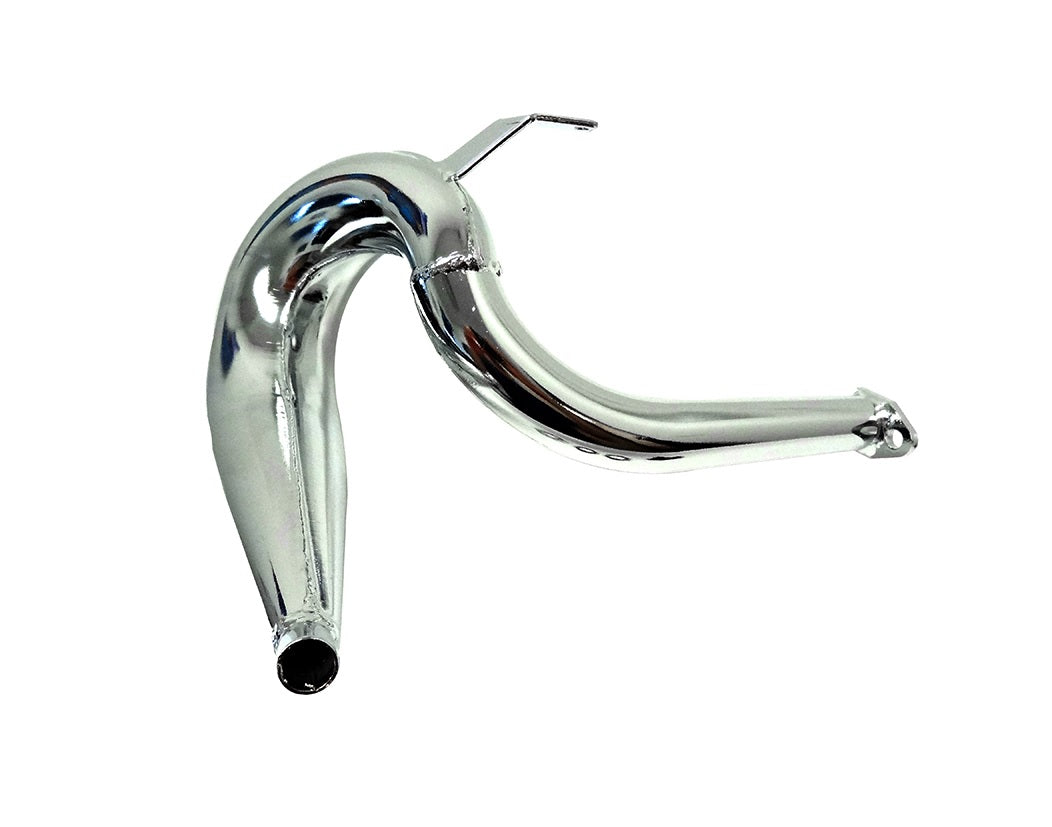 95066  Baja Chrome Steel High Performance Exhaust Pipe Fits HPI, Rovan KM Baja 23cc-45cc