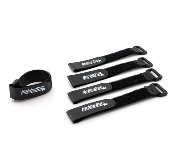 262-20-200 RUBBERIZED VELCRO BATTERY STRAPS, 20*200MM, SET OF 5