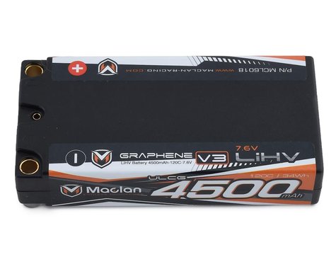 MCL6018 MACLAN RACING GRAPHENE V3 HV 2S ULCG SHORTY 4500 MAH