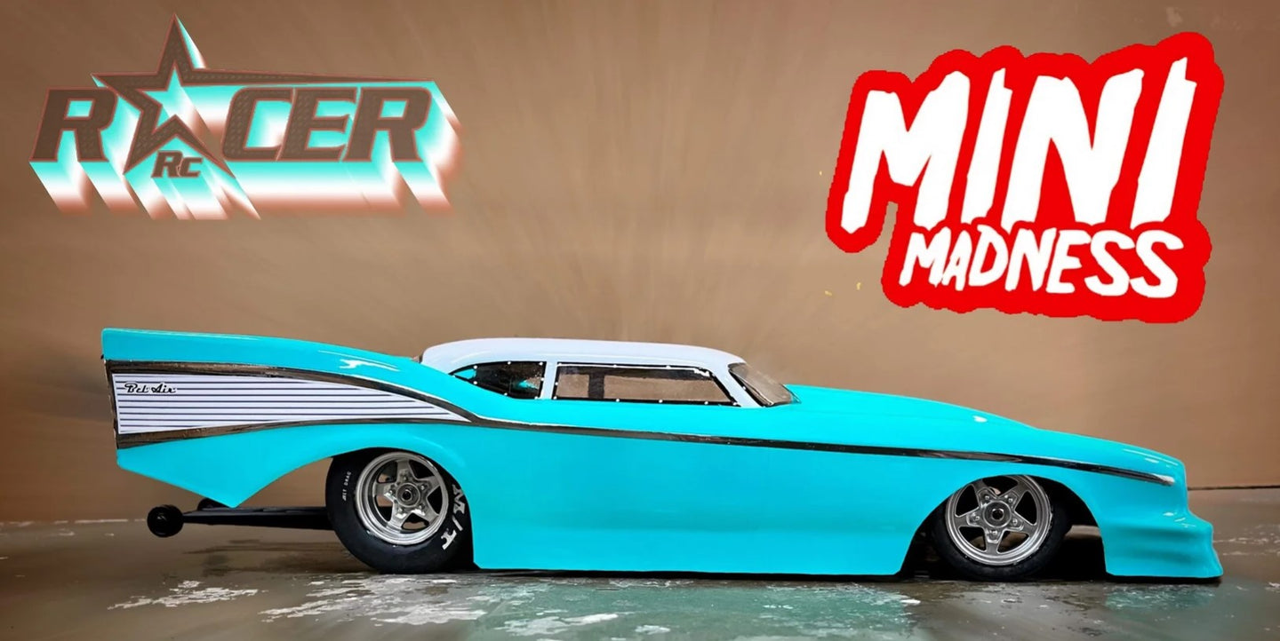 ANDY'S 57 BEL AIR DRAG BODY FROM RACER RC FOR LOSI MINI DRAG CAR