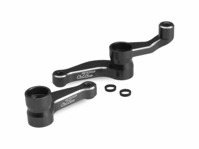 2354-2 RC10B5 / B5M ALUMINUM STEERING BELLCRANK (BLACK)