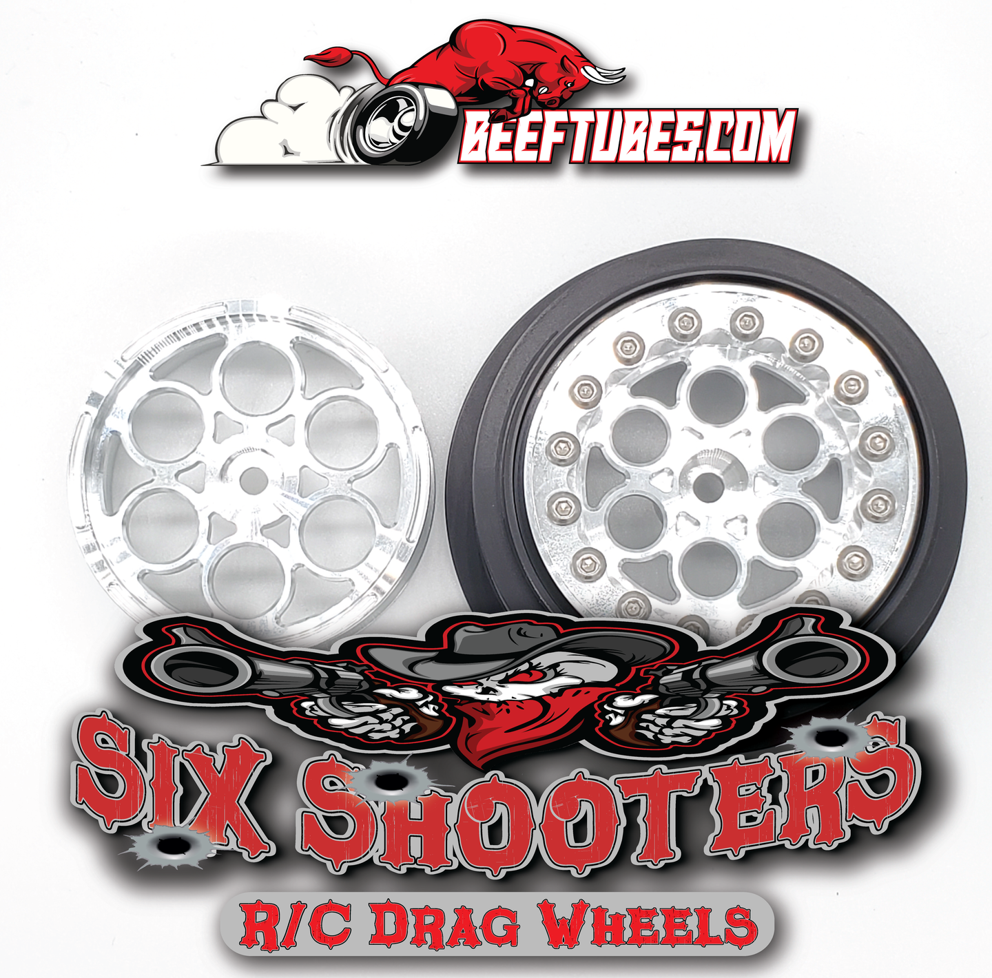 SIX SHOOTERS - AL. DRAG WHEELS