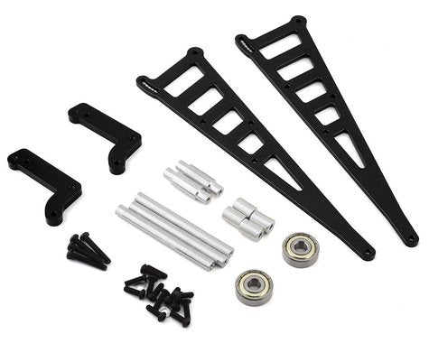 STC71071BK CNC MACHINED AL. WHEELIE BAAR KIT FOR DR10 (BLK)