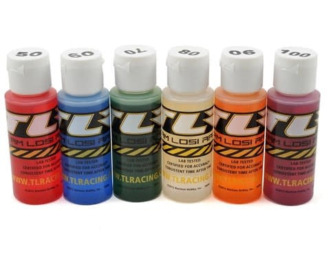 TLR74021 50-100WT SILICONE SHOCK OIL 6 PAK  2 OZ